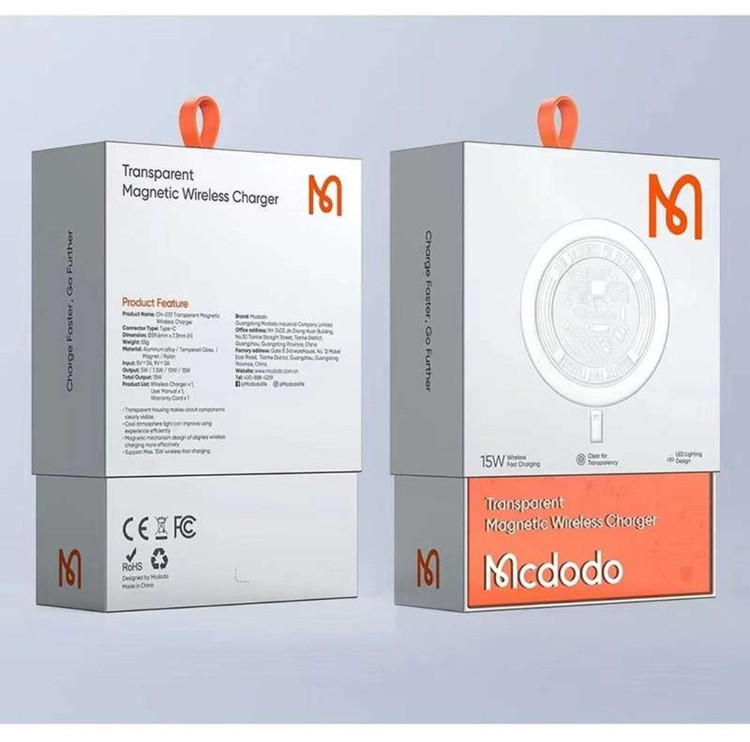 شارژر بی سیم مگ سیف 15 وات مک دودو Mcdodo CH-2330 15W Magsafe Quick Charger