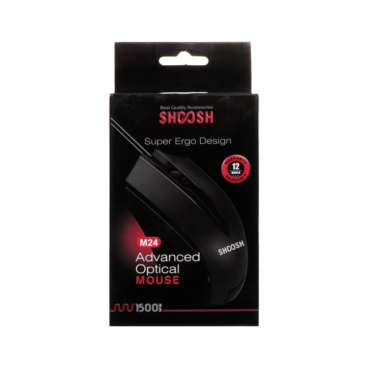 ماوس باسیم Shoosh مدل M24 - سفید