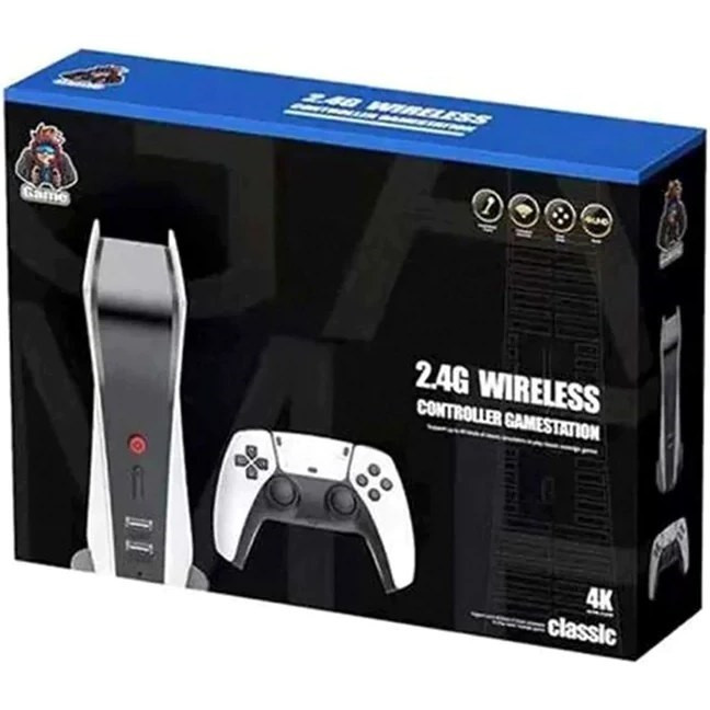 کنسول گیم استیک طرح PS5 حافظه 64 گیگ مدل 4K ultra HD کلاسیک 2.4G