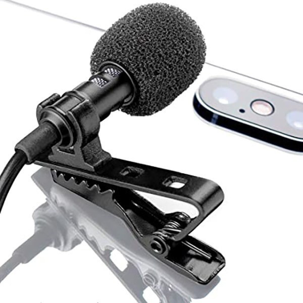 میکروفن یقه ای سیم دار تایپ سی Lavalier مدل GL-140