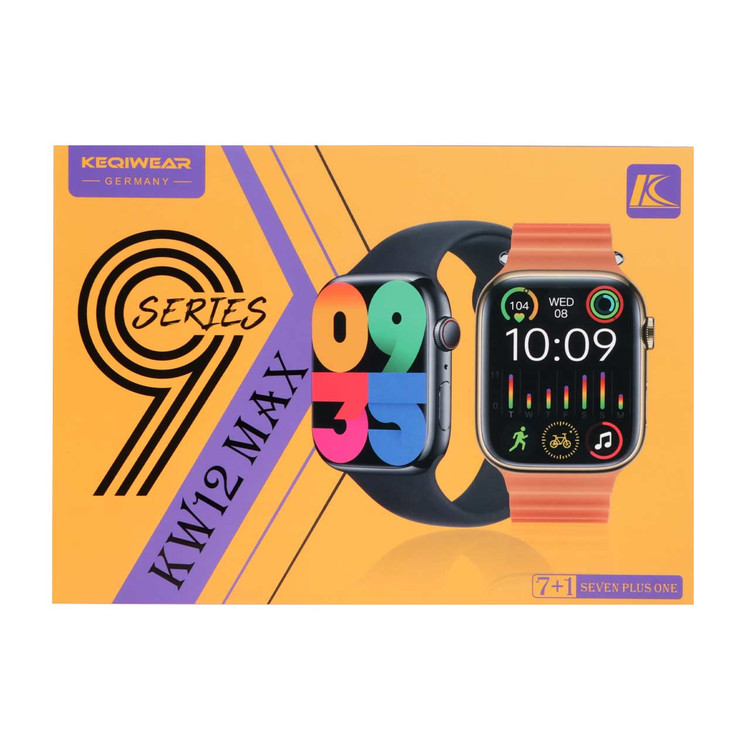 پک ساعت هوشمند FereFit مدل KW12 Max - مشکی - MMS