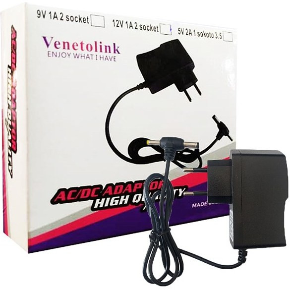 آداپتور 9 ولت 1 آمپر VENETOLINK مدل 0910