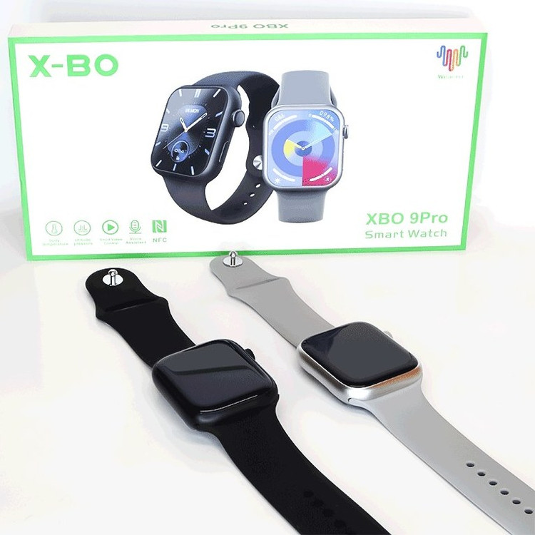 ساعت هوشمند طرح اپل واچ مدل XBO 9 Pro - مشکی