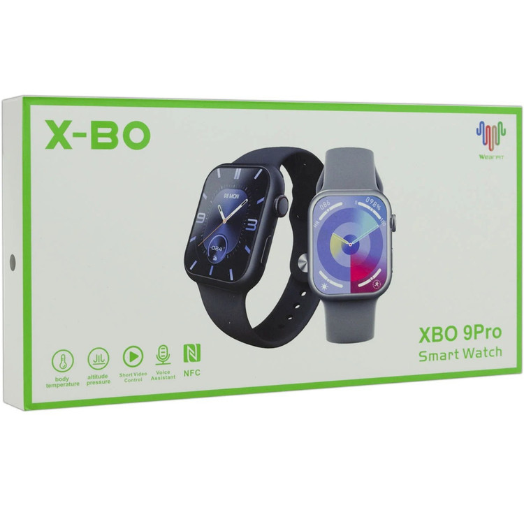 ساعت هوشمند طرح اپل واچ مدل XBO 9 Pro - مشکی
