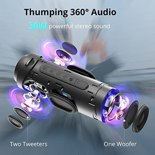 اسپیکر بلوتوث دبلیو کینگ W-King D10 توان 70 وات رم خور و فلش خور