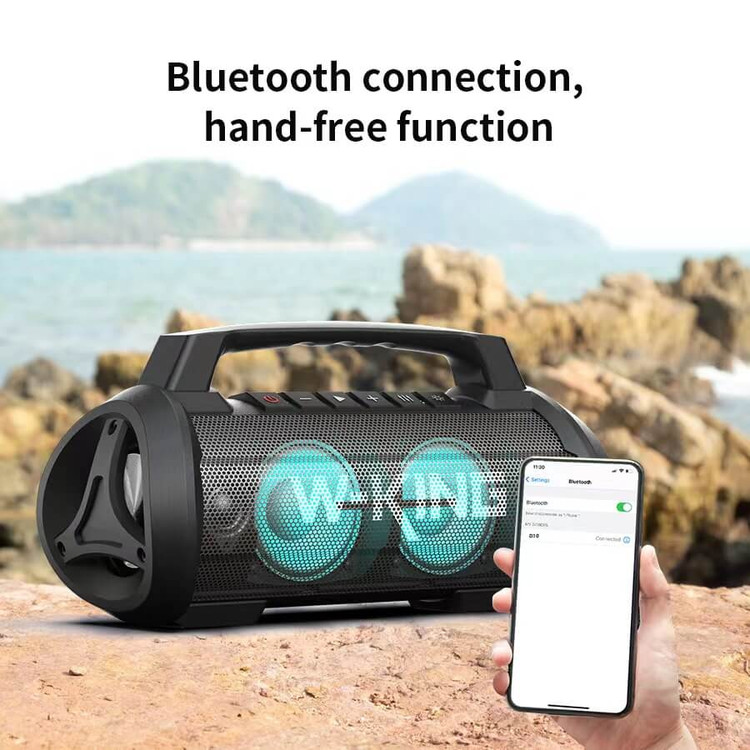 اسپیکر بلوتوث دبلیو کینگ W-King D10 توان 70 وات رم خور و فلش خور