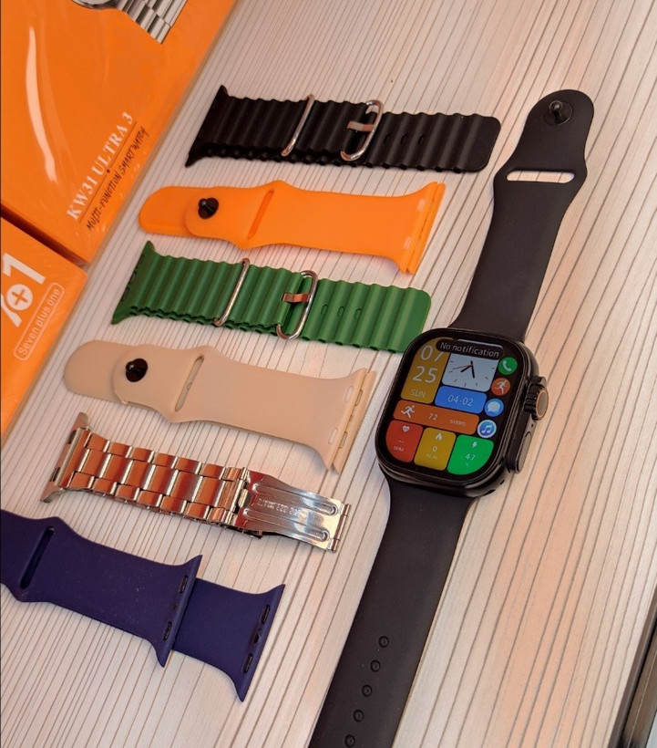 ساعت هوشمند KEQIWEAR مدل KW31 Ultra3 به همراه 7 بند / با گارانتی