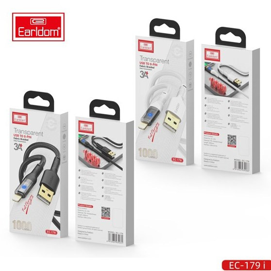 کابل شارژ USB به لایتنیگ الدروم مدل EC-179i طول 1 متر