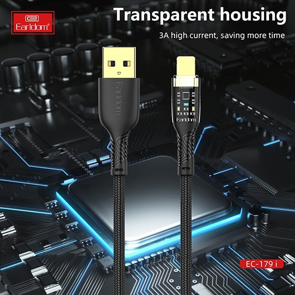 کابل شارژ USB به لایتنیگ الدروم مدل EC-179i طول 1 متر