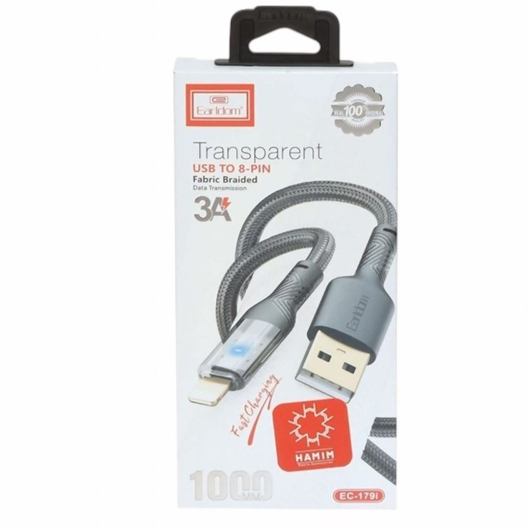 کابل شارژ USB به لایتنیگ الدروم مدل EC-179i طول 1 متر