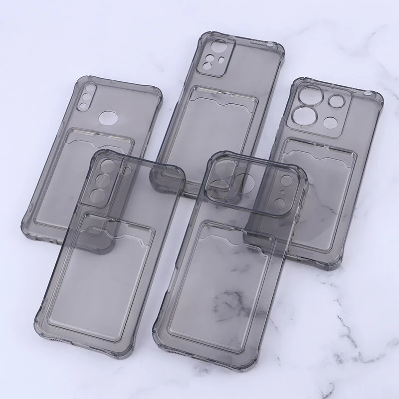 قاب ژله ای ضربه گیر دودی جاکارتی دار محافظ لنزدار Samsung Galaxy S21 FE 5G