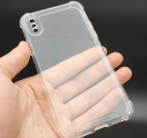 قاب گوشی iPhone X - iPhone XS آیفون طرح ژله ای شفاف بی رنگ ایربگ دار کپسولی محافظ لنز دار